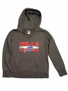 Fanatics Buffalo Bills Gray Womens Hoodie Sweatshirt Pullover Size Large